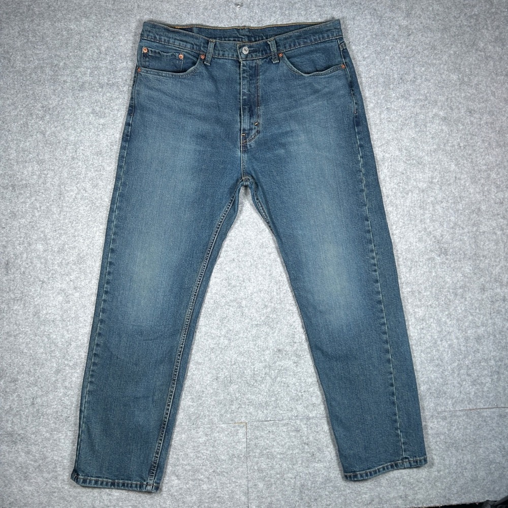 Levi's 505 denim jeans mens 36x30(35x29) Blue Regular Fit Straight Leg workwear